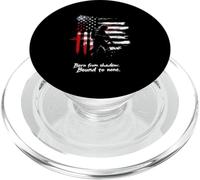 Born from Shadow. Bound to None. Drapeau américain Soldat PopSockets PopGrip pour MagSafe