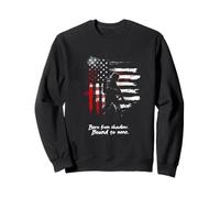 Born from Shadow. Bound to None. Drapeau américain Soldat Sweatshirt