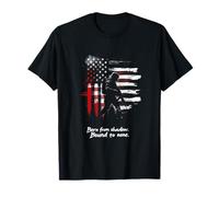 Born from Shadow. Bound to None. Drapeau américain Soldat T-Shirt