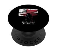 Born from Shadow. Bound to None. Figurine Patriotique Shadow PopSockets PopGrip Adhésif