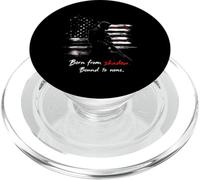 Born from Shadow. Bound to None. Silhouette de Soldat PopSockets PopGrip pour MagSafe