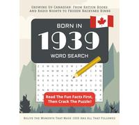 Born in 1939: Large Print Canadian Word Search Puzzle Book: Perfect 86th Birthday Gift for Seniors 2025 Born In Canada | Personalized Activity Book | ... Trivia & Memory Activities for Men and Women