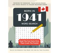 Born in 1941 Word Search: Perfect 84th Birthday Gift: Large Print Canadian Puzzle Book for Seniors Born In Canada | Personalized Activity Book 2025 | ... From Every Year And Matching Wordsearches