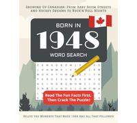 Born in 1948 Word Search: Perfect 77th Birthday Gift: Large Print Canadian Puzzle Book for Seniors Born In Canada | Personalized Activity Book 2025 | ... From Every Year And Matching Wordsearches
