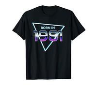Born in 1981 Année de naissance 1981 Vintage 80s Design T-Shirt