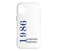 Born in 1986 Vintage Limited Edition Retro Birth Year 1986 Coque pour iPhone 16 Plus