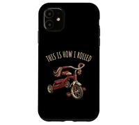 Born in 70s Vintage Tricycle Retro Childhood Toy Nostalgie Coque pour iPhone 11