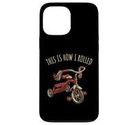 Born in 70s Vintage Tricycle Retro Childhood Toy Nostalgie Coque pour iPhone 13 Pro Max