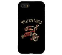 Born in 70s Vintage Tricycle Retro Childhood Toy Nostalgie Coque pour iPhone SE (2020) / 7/8