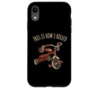Born in 70s Vintage Tricycle Retro Childhood Toy Nostalgie Coque pour iPhone XR
