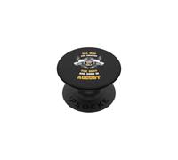 Born in August All Men Equal Best Born in August Birthday PopSockets PopGrip Adhésif