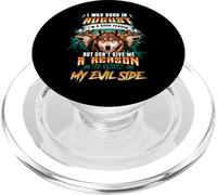 Born in August Birthday Wolf Funny for Boy Men Wolves Lovers PopSockets PopGrip pour MagSafe