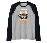 Born in February Birthday Wolf Funny Boy Men Wolves Lovers Manche Raglan