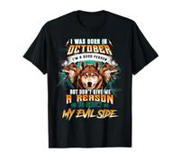 Born in October Birthday Wolf Funny Boy Men Wolves Lovers T-Shirt