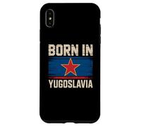 Born in Yougoslavia As Born in USA Funny American Patriotic Coque pour iPhone XS Max