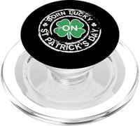 Born Lucky St Patrick Day Birthday Saint Paddys Hommes Femmes PopSockets PopGrip pour MagSafe
