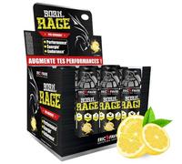 BORN OF RAGE SHOT PREWORKOUT - Énergie Instantanée - Booster Musculaire - Caféine Haute Teneur - Endurance & Performance - Display 12x50ml - Saveur Citron - Eric Favre