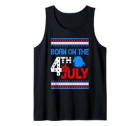 Born on The 4th of July American Patriotic Independence Day Débardeur