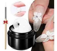 Born Pretty 15ml Gel D'extension De Main Antiadhésif Transparent 3d Façonnage Sculpture Nail Art Gel Dur Solide Pour Faux Ongles.2pcs Set2