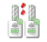 Born Pretty Dissolvant Vernis Semi Permanent, 2 Pièces Gel Nail Polish Remover Magic Remover Professionnel Degraissant Vernis Cleaner, Ne Blesse Pas Vos Ongles