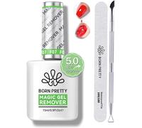 Born Pretty Dissolvant Vernis Semi Permanent, Gel Nail Polish Remover Magic Remover Avec Lime À Ongles Et Grattoir, Professionnel Degraissant Vernis Cleaner, Ne Blesse Pas Vos Ongles