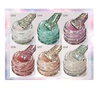 BORN PRETTY Set de 6 couleurs Reflective Glitter Gel Polish Crush Starlight SZ13 SZ14 SZ15 SZ16 SZ17 SZ18 gel uv pour ongles 7 ml