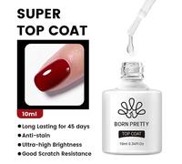 Born Pretty-Verhéritage À Ongles Gel, Semi Transparent, Soak Off Uv Led, Verhéritage À Ongles Nude, N64.Gel Varjuvening, Nail Art, 50 Couleurs, 10ml..Super Top Coat
