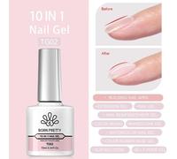Born Pretty-Verhéritage À Ongles Gel, Semi Transparent, Soak Off Uv Led, Verhéritage À Ongles Nude, N64.Gel Varjuvening, Nail Art, 50 Couleurs, 10ml..10 In 1 Nail Gel2