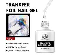 Born Pretty-Verhéritage À Ongles Gel, Semi Transparent, Soak Off Uv Led, Verhéritage À Ongles Nude, N64.Gel Varjuvening, Nail Art, 50 Couleurs, 10ml..Transfer Foil Gel