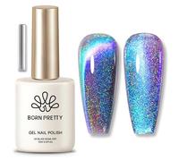 Born Pretty Vernis Semi Permanent Magnétique Bleu Violet Holographique | Effet œil magnétique bleu violet holographique. Gel UV LED brillant avec longue tenue pour manucure DIY