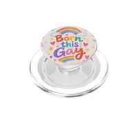 Born This Gay - Rainbow Pride LGBTQ Motif coloré PopSockets PopGrip pour MagSafe