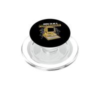 Born to Be A Programmer Developer Coder Programmeur PopSockets PopGrip pour MagSafe