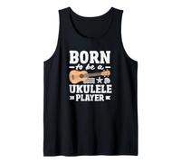 Born to Be A Ukulele Player Instrument à Cordes Vintage Débardeur