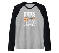 Born to Be A Ukulele Player Instrument à Cordes Vintage Manche Raglan