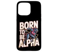 Born to Be Alpha Women Strong Confident Meme Loup-Garou Coque pour iPhone 15 Pro Max