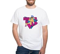 Born to Be Bad White T Shirt Men's 100% Cotton, Classic Graphic White T-Shirt Hemden(Medium)