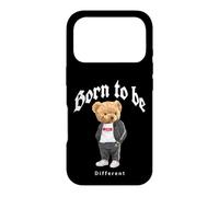 Born to Be Different, Cool Teddy Bear Quotes Graphic Designs Coque pour iPhone 17 Pro
