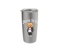 Born To Be Different, Cool Teddy Bear Quotes Graphic Designs Gobelet isotherme en acier inoxydable double paroi