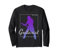 Born to Be Guitarist pour Guitariste et Musicien Vintage Manche Longue