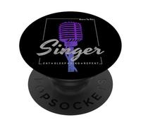 Born to Be Singer Chanteuse pour Chanteur Musiciens Vintage PopSockets PopGrip Adhésif