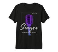 Born to Be Singer Chanteuse pour Chanteur Musiciens Vintage T-Shirt Haut de Gamme
