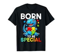 Born To Be Special Puzzle dinosaure T-Rex autiste T-Shirt