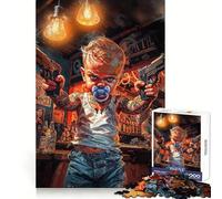 Born to Be Wild, Puzzle de 1000 pièces pour Adultes, Stimulation Cognitive et mémoire, évasion sereine, découpe précise, Cadeau de Noël (38x26cm)