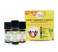 BORN TO BIO Coffret Huiles Essentielles - Thématique Silhouette - Trio d'Huiles Essentielles BIO - Propriétés Purifiantes et Tonifiantes - Pamplemousse Rose, Genévrier Baies et Lemongrass
