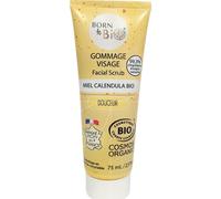 BORN TO BIO Gommage Visage Miel Calendula Bio Certifié Ecocert, 75 ml