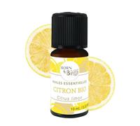 BORN TO BIO Huile Essentielle Citron Bio - 100% Pure et Naturelle - Propriétés Détoxifiantes et Purifiantes - Certifié AB - 10ml