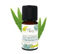 BORN TO BIO Huile Essentielle Eucalyptus Citronné Bio - 100% Pure et Naturelle - Propriétés Anti-Inflammatoires et Apaisantes - Certifié AB - 10ml