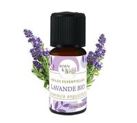 BORN TO BIO Huile Essentielle Lavande Bio - 100% Pure et Naturelle - Propriétés Relaxantes - Réduit le Stress et Favorise un Sommeil Réparateur - Certifié AB - 10ml