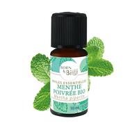 BORN TO BIO Huile Essentielle Menthe Poivrée Bio - 100% Pure et Naturelle - Digestion & Tonus - Propriétés Stimulantes et Décongestionnantes - Certifié EcoCert - 10ml