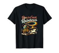 Born to Catch Rainbow Unicorn Wrangler Lasso T-Shirt